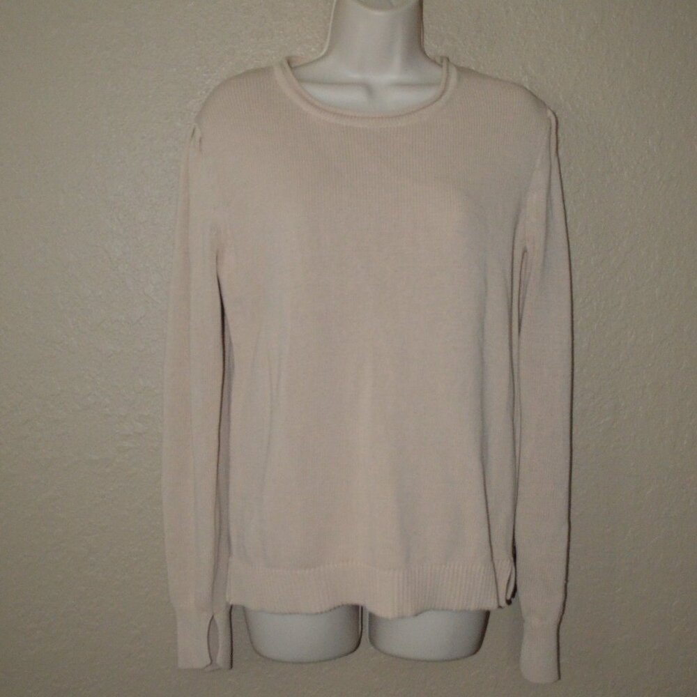 NWT $198 Sz S We Are Sundays Crystal Cream Sweater